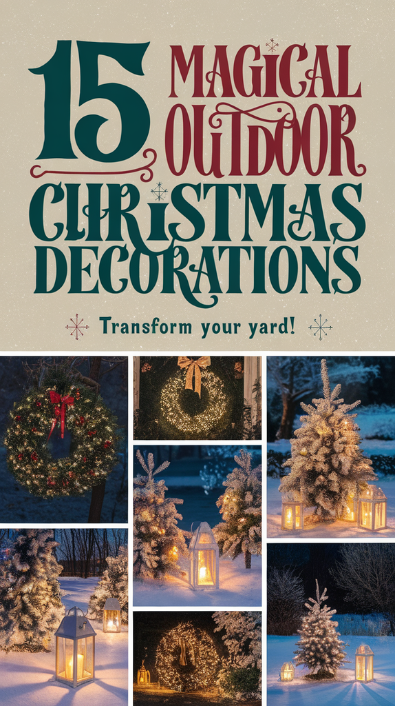 15 Magical Outdoor Christmas Decorations That Will Light Up Your Holidays!