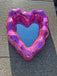 Hot Pink Disco Mirror Heart Shape