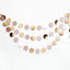 Glitter Champagne Gold Decorations Paper Circle Dots Garland Party Streamers Bunting Backdrop Hanging Decor