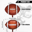 Football Balloons Football Mylar Party Balloons Football Shaped Aluminum Foil Balloons for Sport Themed Football Themed Birthday Party Decor, 22 Inch (4)