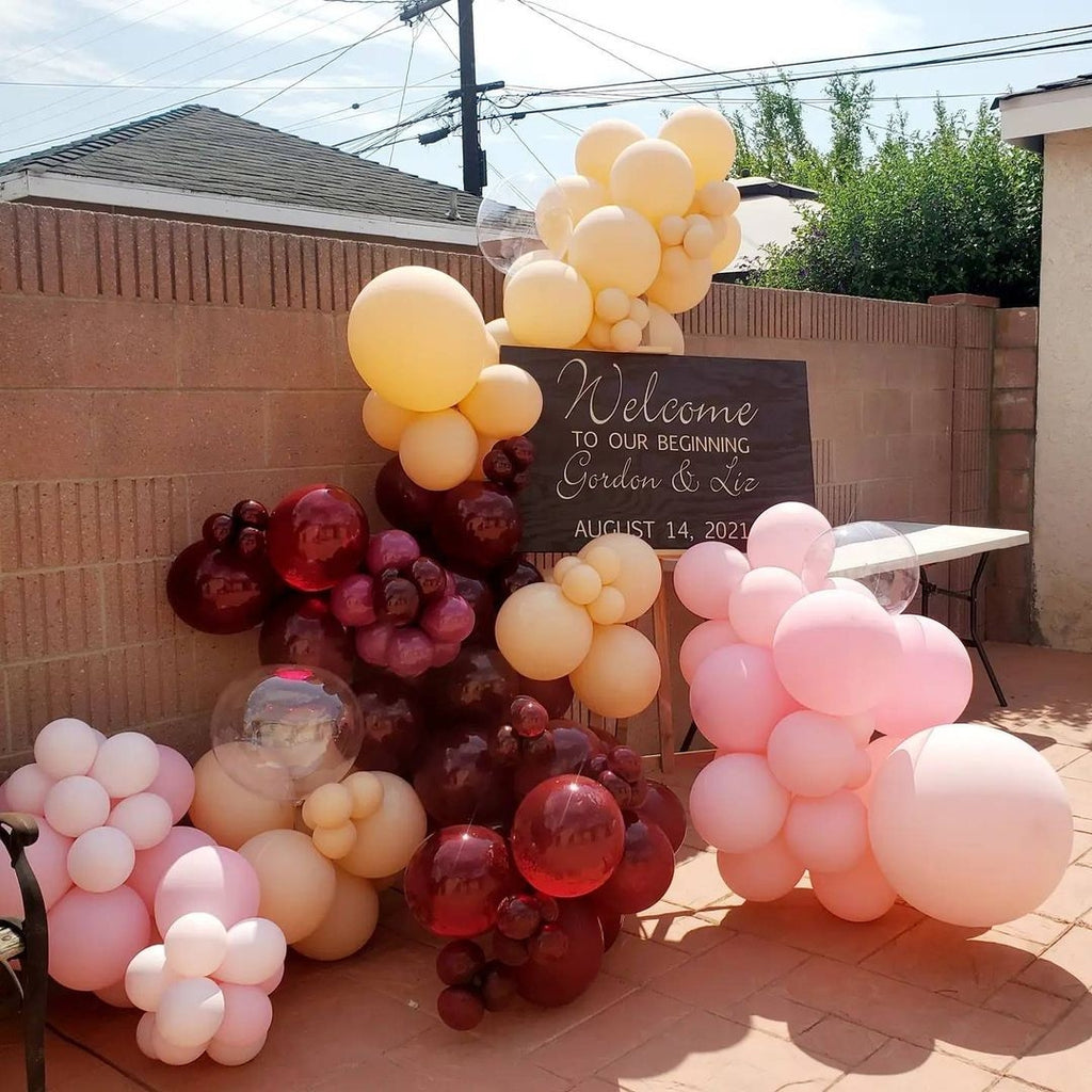 Wedding Balloon Matching Ideas - Pink colour