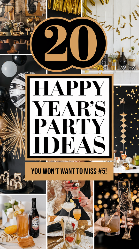 20 Happy New Year’s Party Ideas to Ring in the New Year with Style