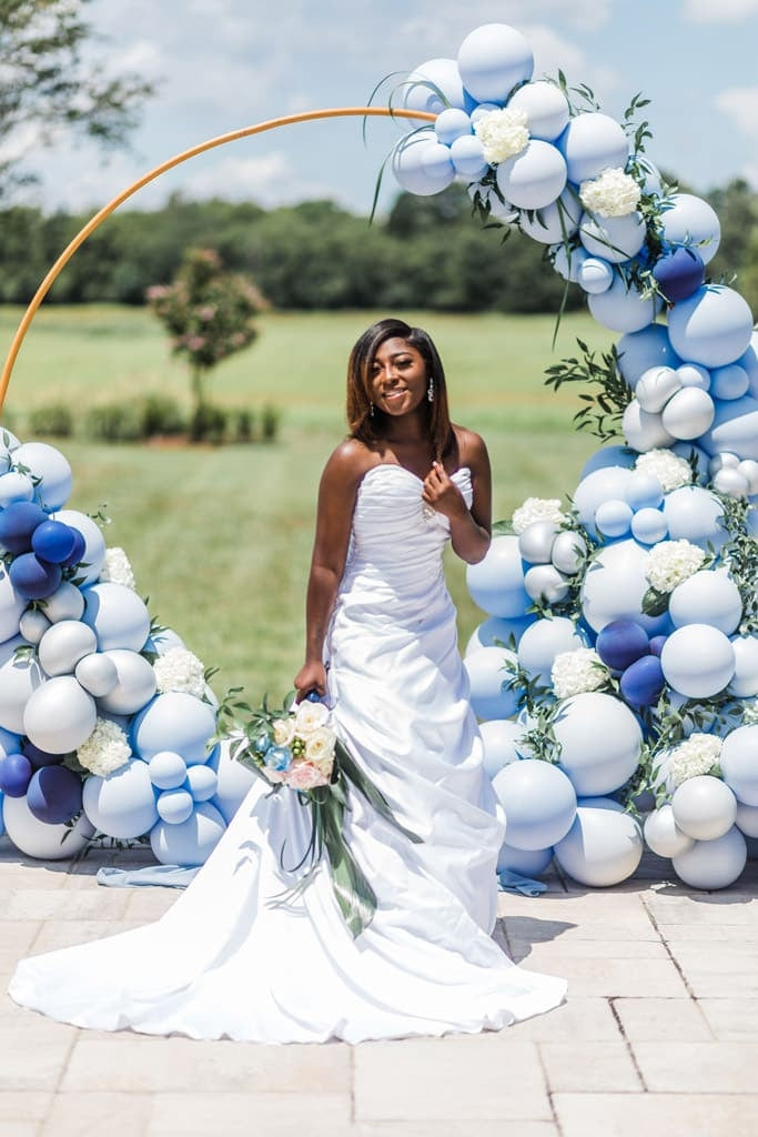 Wedding Balloon Matching Ideas - Blue colour