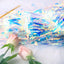 Iridescent Party Streamers Backdrop Neon Transparent Tinsel  2PCS