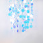 Iridescent Sequin String Decorative Sequin Curtain-Blue, 3.2ft