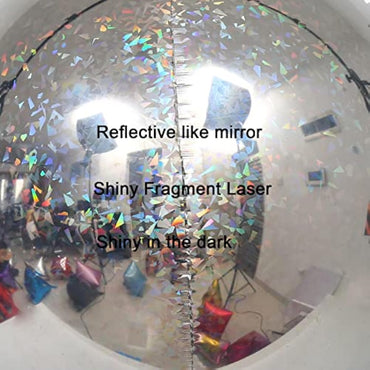 Holographic Laser Orb Foil 4D 16" Inflatable Sphere Balloons