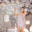 2 Packs Glittery Disco Ball Foil Curtain Backdrops