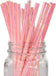 Foil Iridescent Pink Pearl Disposable Paper Paper Straws Pack 100