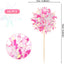 Sparkle Firework Cupcake Toppers, 10 Pcs-Pink