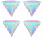 4Pcs Iridescent Diamond 4D Balloons, 24"