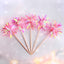 Sparkle Firework Cupcake Toppers, 10 Pcs-Pink