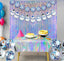 Iridescent Party Streamers Backdrop Neon Transparent Tinsel  2PCS