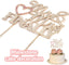 Finally Mr & Mrs Gold & Pink Wedding Rhinestone Cake Topper