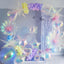 9Pcs Iridescent Clear 4D Cube Balloons 10 Inch