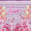 2 Pack of 3.3x6.6ft Pink Heart Shape Foil Fringe Backdrop Curtains