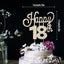 Happy 18th Birthday Gold Rhinestone Cake Topper