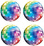 70's Disco Laser Ball Balloons Hangable 4Pcs 22inch