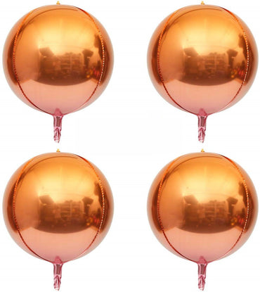 Rose Gold and Copper Ombre Balloons 4pcs