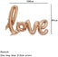 Love Balloon Banner 42.5 Inches Handwriting Letter Giant Celebration Balloon Romantic Wedding Bridal Shower Anniversary Engagement Party Decoration (Champagne-Gold)