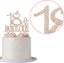 18 and Fabulous Crystal Cake Topper - Premium Rose Gold Metal