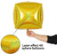 24 Inch Laser Gold Cube Foil Balloon, Gold Party Decoration, 4D Cube Mylar Balloon, Hangable Metallic Aluminum Foil Cube Balloon for Birthday, Wedding, Baby Shower Decoration(4 Count)