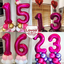 40 Inch Hot Pink Number 1 Balloon Large Size Jumbo Digit Mylar Foil Helium Bright Pink Balloons for Birthday Party Celebration Decorations Graduations Anniversary Baby Shower Photo Shoot