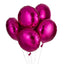 Hot Pink Round Balloon 18 Inches Foil Balloons Mylar Helium Balloons, 10 PCS