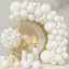 White Balloons 110Pcs White Balloon Garland Arch Kit 5/10/12/18 Inch Matte Latex White Balloons Different Sizes