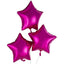 18 Inch 10pcs Hot Pink Star Mylar Balloons Helium Balloons