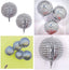 4Pcs 22inch Silver Laser Disco Ball Balloon Hangable, Helium Inflable