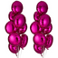 Hot Pink Round Balloon 18 Inches Foil Balloons Mylar Helium Balloons, 10 PCS