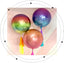 4D Gradient Purple Foil Round Balloons 8 Pack Helium Inflatable