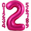 40 Inch Hot Pink Number 1 Balloon Large Size Jumbo Digit Mylar Foil Helium Bright Pink Balloons for Birthday Party Celebration Decorations Graduations Anniversary Baby Shower Photo Shoot