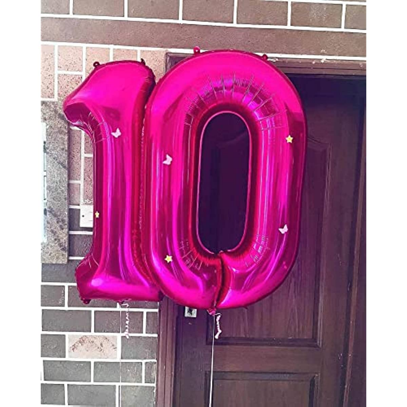 40 Inch Hot Pink Number 1 Balloon Large Size Jumbo Digit Mylar Foil Helium Bright Pink Balloons for Birthday Party Celebration Decorations Graduations Anniversary Baby Shower Photo Shoot