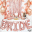 Large Rose Gold Bride Letter Foil Balloons Bachelorette - 40 Inch, Helium Available