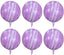 Marble Agate Balloon 6 Pieces 20" 4D Aluminum Foil Balloon