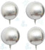 New Style 16" Orb Foil Balloons 4pcs Hangable Holographic Laser Steel Ball Pattern