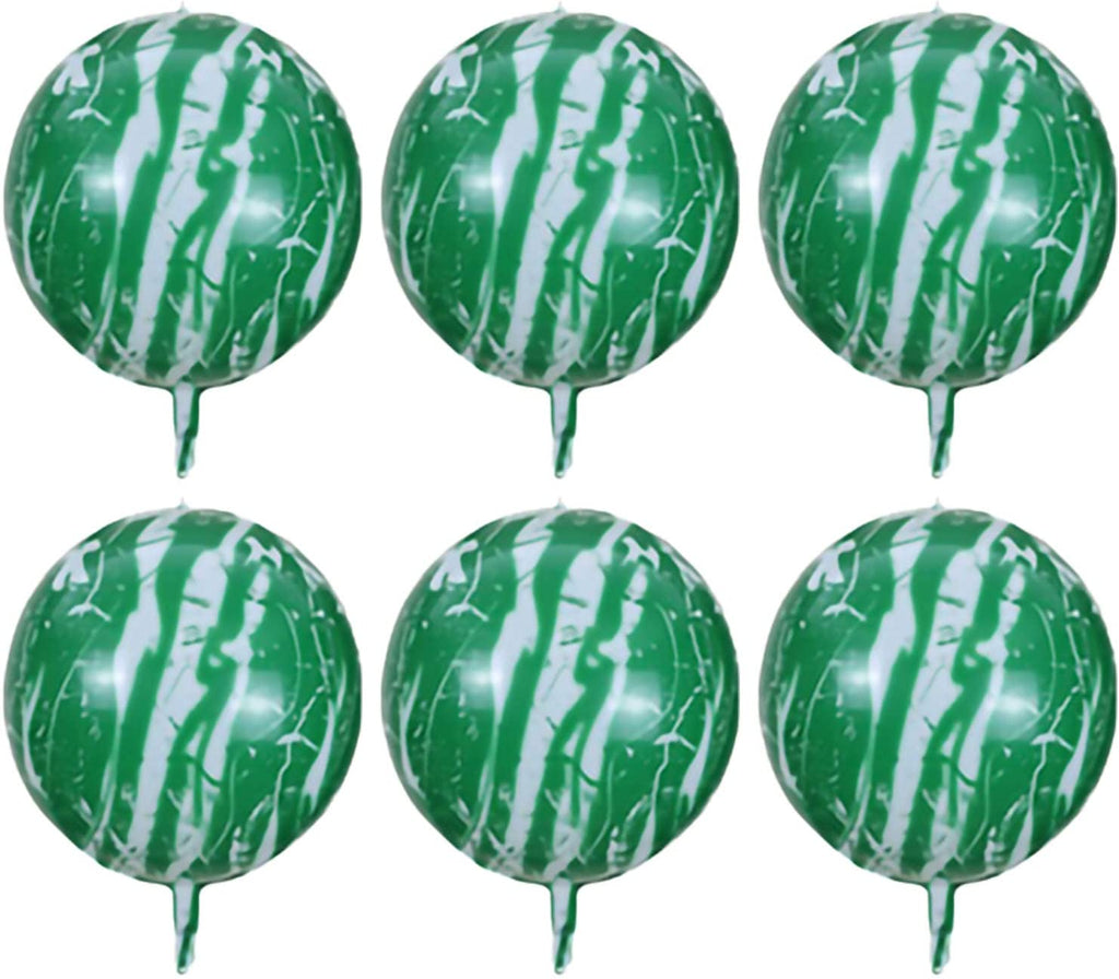 Marble Agate Balloon 6 Pieces 20" 4D Aluminum Foil Balloon