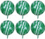 Marble Agate Balloon 6 Pieces 20" 4D Aluminum Foil Balloon