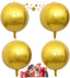 New Style 16" Orb Foil Balloons 4pcs-Holographic Laser Steel Ball Pattern