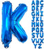 40-inch (about 101.6 Cm) Large Blue Letter Balloon A-Z