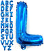 40-inch (about 101.6 Cm) Large Blue Letter Balloon A-Z