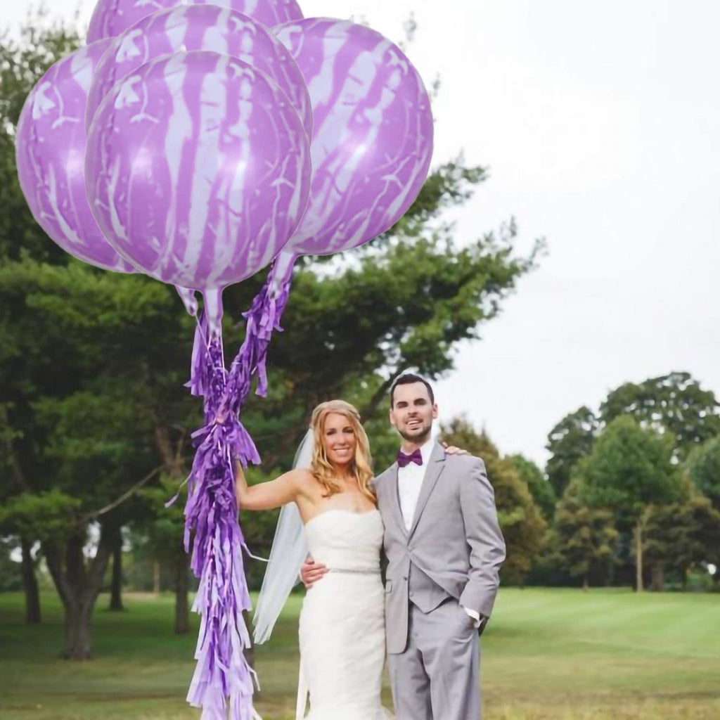 Marble Agate Balloon 6 Pieces 20" 4D Aluminum Foil Balloon