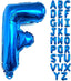 40-inch (about 101.6 Cm) Large Blue Letter Balloon A-Z