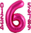 40 Inch Hot Pink Number 1 Balloon Large Size Jumbo Digit Mylar Foil Helium Bright Pink Balloons for Birthday Party Celebration Decorations Graduations Anniversary Baby Shower Photo Shoot