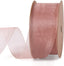 1 Inch Sheer Organza Ribbon - 25 Yards for Gift Wrapping, Bouquet Wrapping, Decoration, Craft - Rose