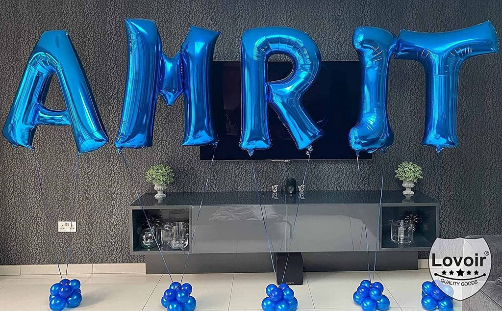 40-inch (about 101.6 Cm) Large Blue Letter Balloon A-Z