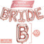 Large Rose Gold Bride Letter Foil Balloons Bachelorette - 40 Inch, Helium Available