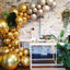 Golden Balloon Set, 44 Balloons in Total, with Monstra Leaves